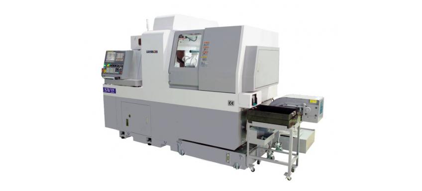 Swiss Type CNC Lathe\ Swiss Turn Gang Type CNC\ CNC swiss Turning Center \  CNC Lathe \ 8 Axes\ Double Y axes